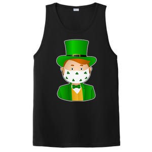 St Pattys Day Quarantine Leprechaun Masked PosiCharge Competitor Tank