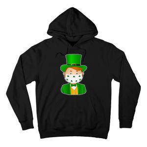 St Pattys Day Quarantine Leprechaun Masked Tall Hoodie