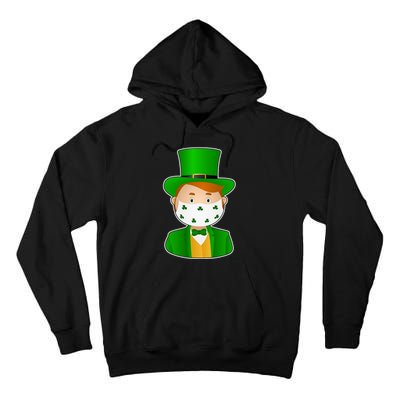 St Pattys Day Quarantine Leprechaun Masked Tall Hoodie