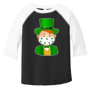 St Pattys Day Quarantine Leprechaun Masked Toddler Fine Jersey T-Shirt