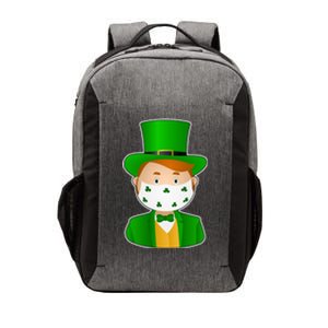 St Pattys Day Quarantine Leprechaun Masked Vector Backpack