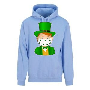 St Pattys Day Quarantine Leprechaun Masked Unisex Surf Hoodie