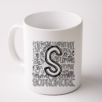 Sophomore Tenth 10th Grade Typography Back To School Mug