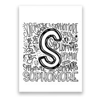 Sophomore Tenth 10th Grade Typography Back To School Poster
