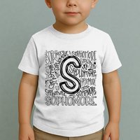 Sophomore Tenth 10th Grade Typography Back To School Toddler T-Shirt