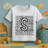 Sophomore Tenth 10th Grade Typography Back To School Toddler T-Shirt