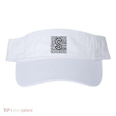 Sophomore Tenth 10th Grade Typography Back To School Visor