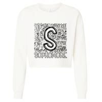 Sophomore Tenth 10th Grade Typography Back To School Cropped Pullover Crew