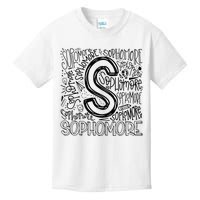 Sophomore Tenth 10th Grade Typography Back To School Kids T-Shirt