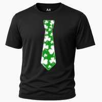 Shamrock Irish Clover Party Tie Cooling Performance Crew T-Shirt