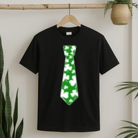 Shamrock Irish Clover Party Tie T-Shirt