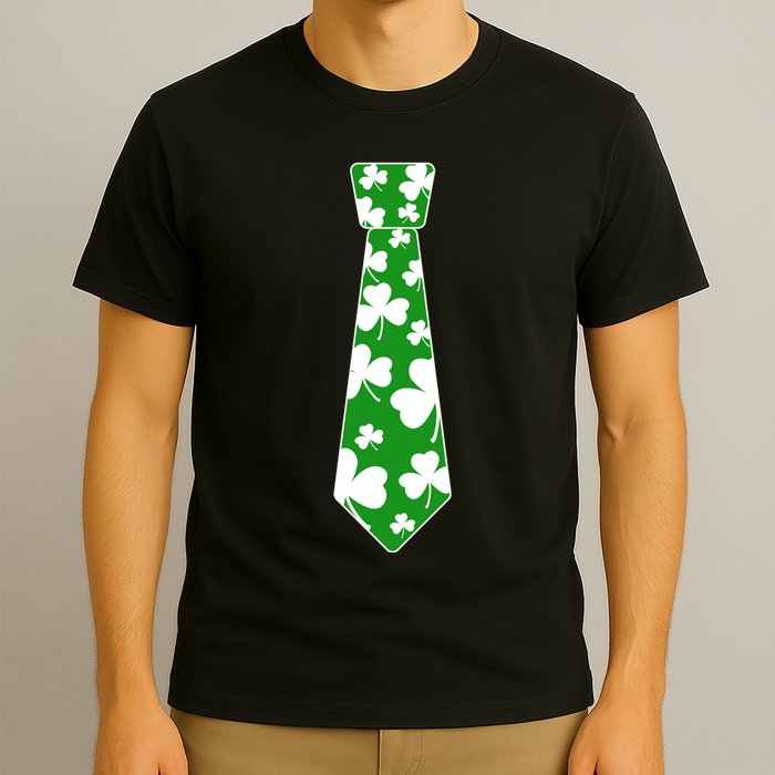 Shamrock Irish Clover Party Tie T-Shirt