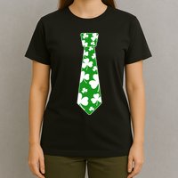 Shamrock Irish Clover Party Tie T-Shirt