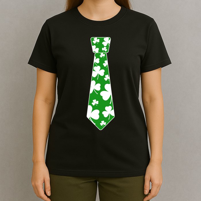 Shamrock Irish Clover Party Tie T-Shirt