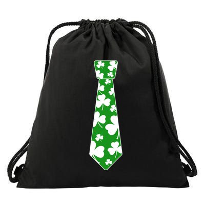 Shamrock Irish Clover Party Tie Drawstring Bag