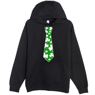 Shamrock Irish Clover Party Tie Premium Pullover Hoodie