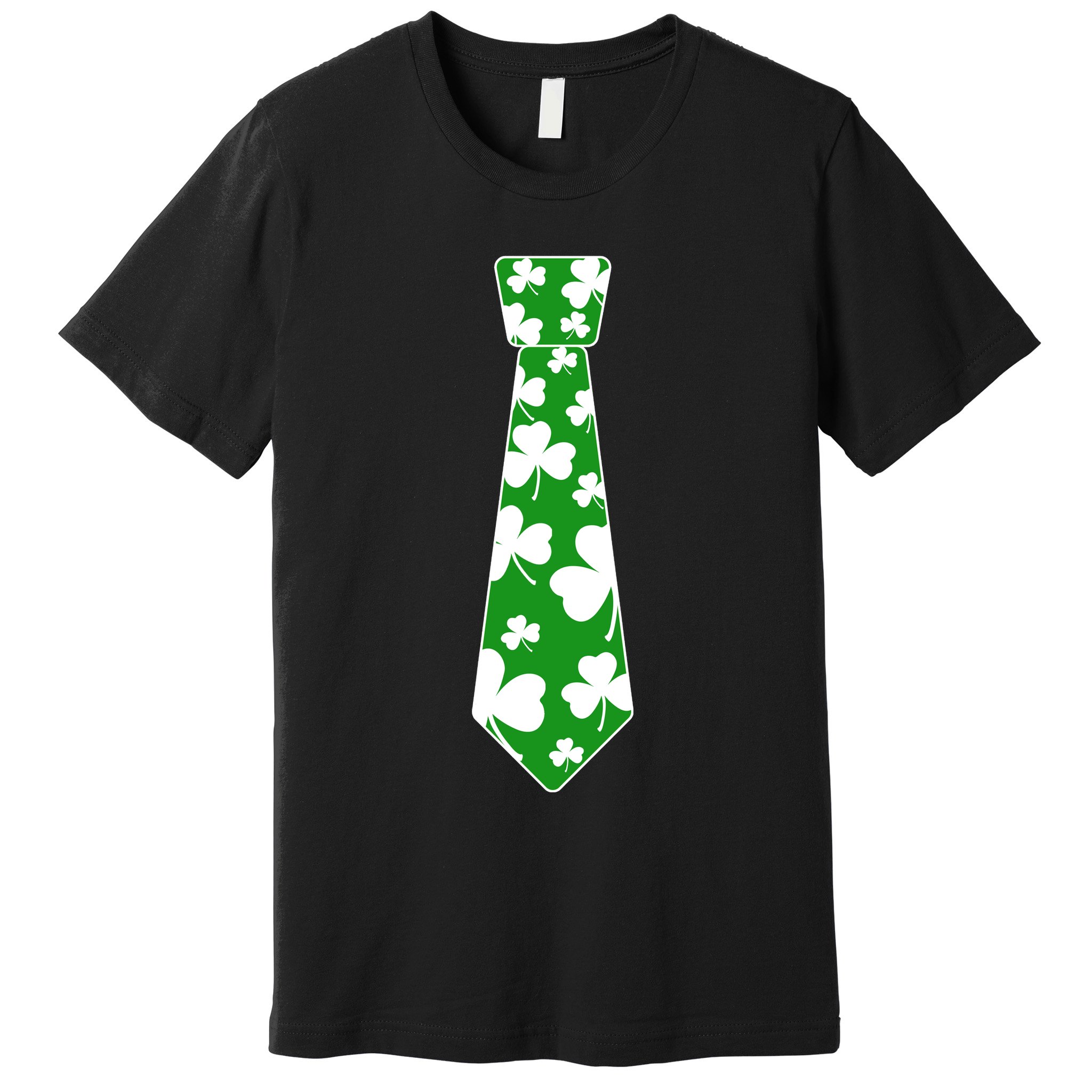 Shamrock Irish Clover Party Tie Premium T-Shirt