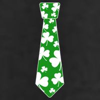 Shamrock Irish Clover Party Tie 25L Jumbo Tote