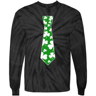 Shamrock Irish Clover Party Tie Tie-Dye Long Sleeve Shirt