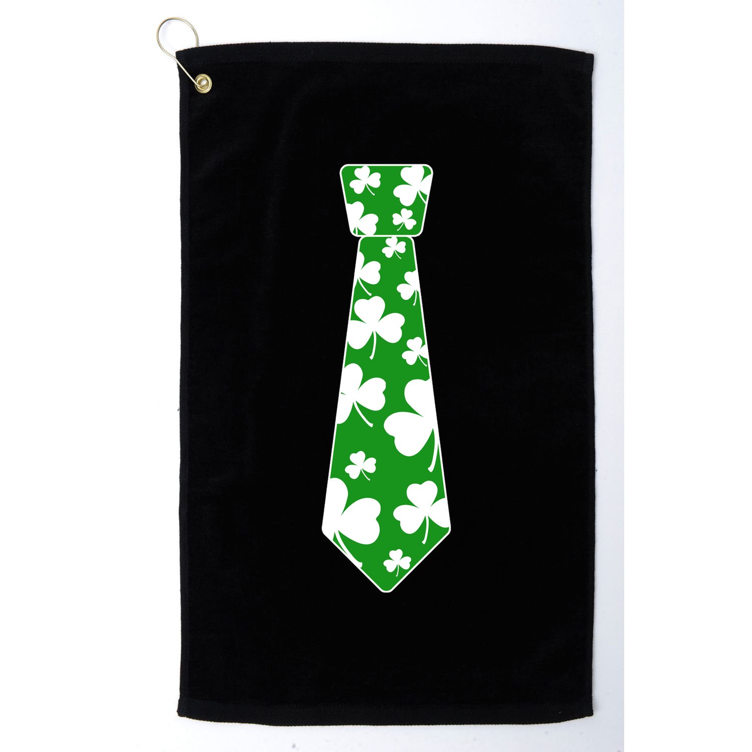 Shamrock Irish Clover Party Tie Golf Towel
