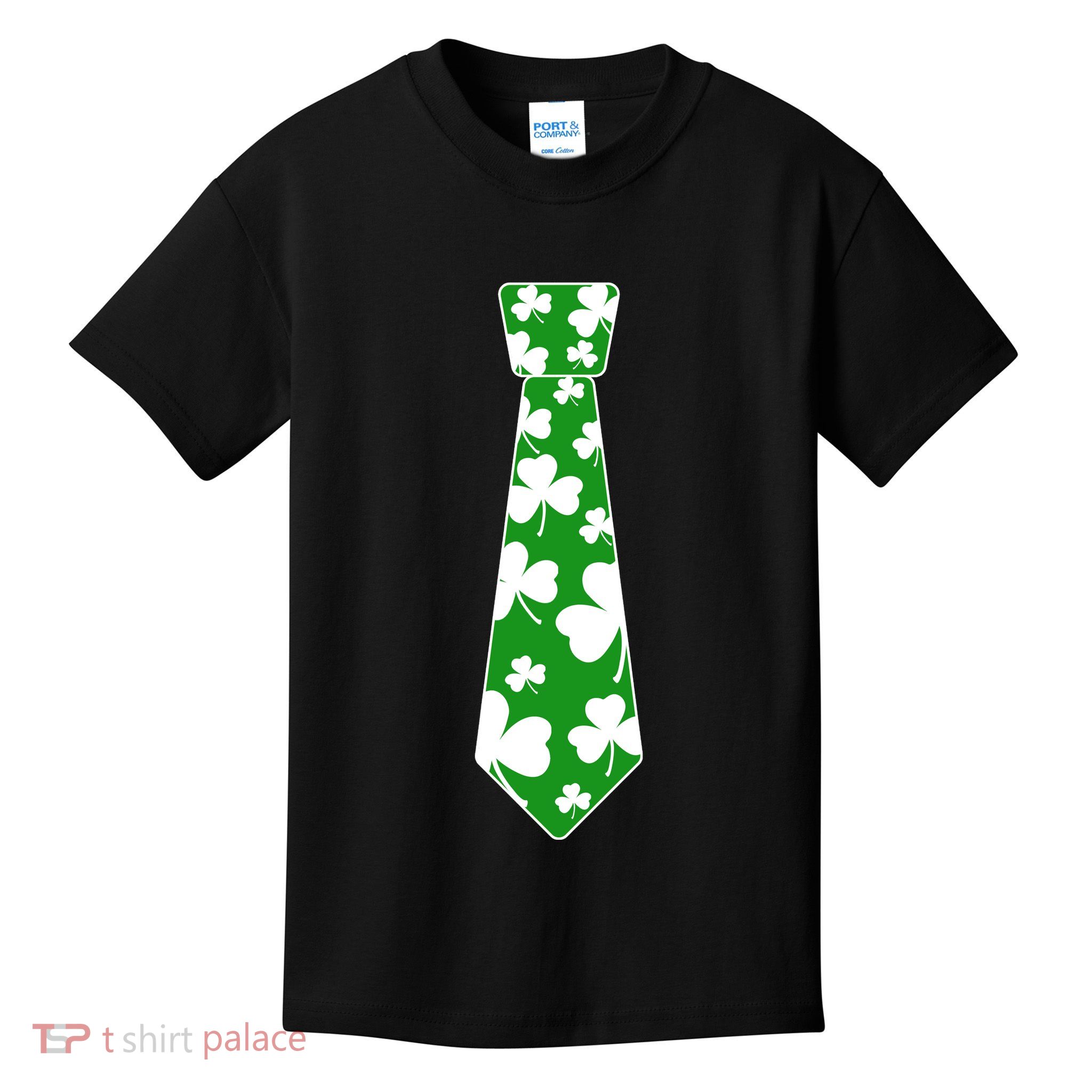 Shamrock Irish Clover Party Tie Kids T-Shirt