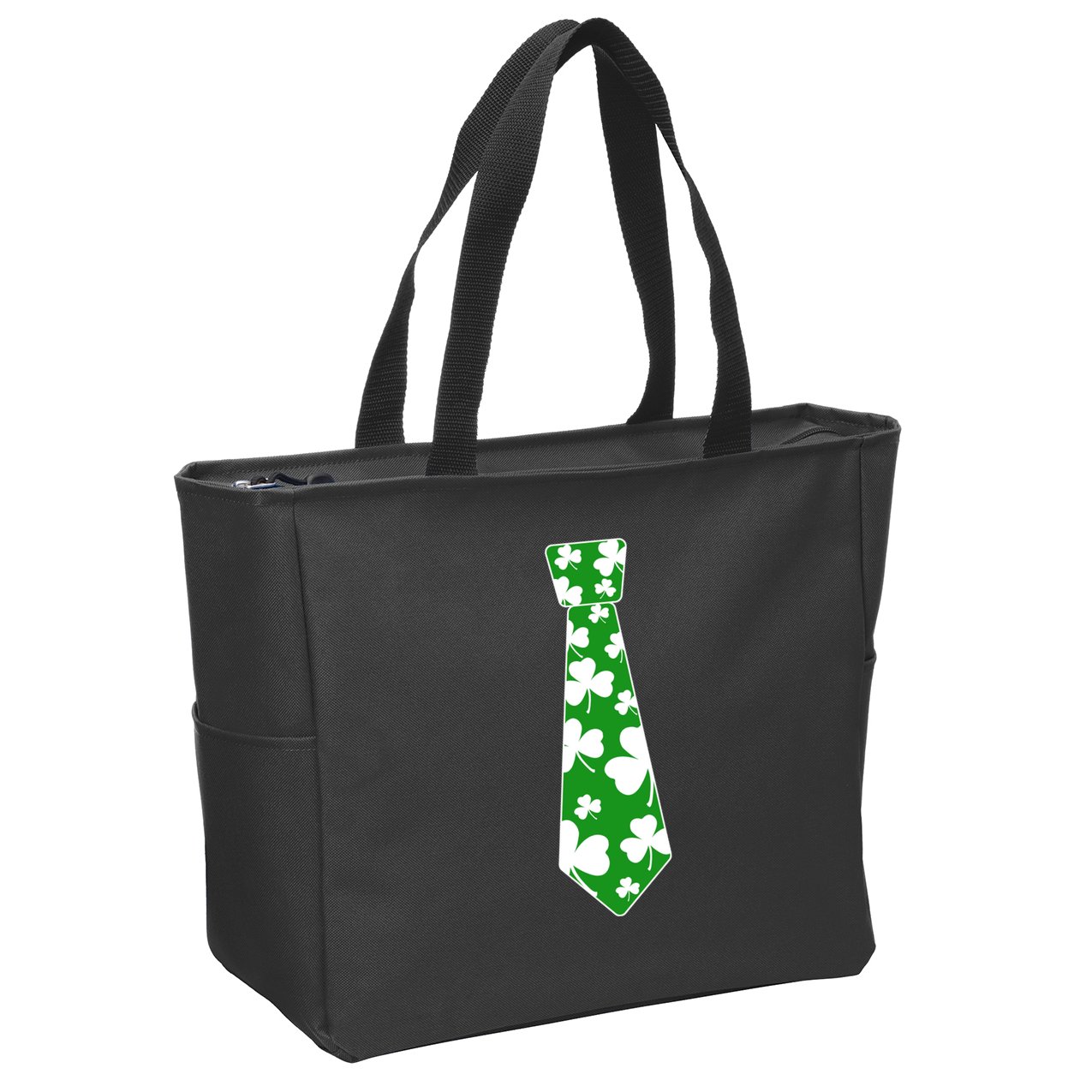 Shamrock Irish Clover Party Tie Zip Tote Bag