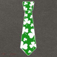 Shamrock Irish Clover Party Tie Cotton Canvas Backpack