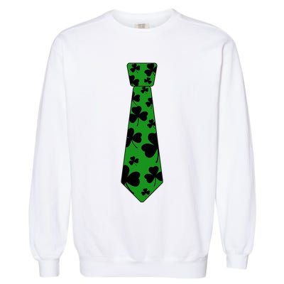 Shamrock Irish Clover Party Tie Garment-Dyed Sweatshirt