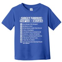 Sagittarius Top 10 Rules Zodiac Gift Toddler T-Shirt