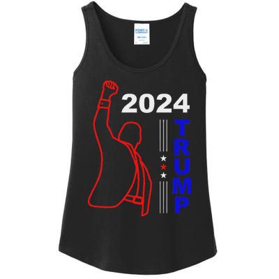 Survived Trump 2024 Election Ladies Essential Tank