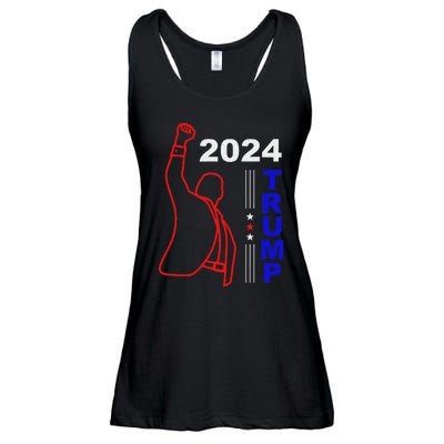 Survived Trump 2024 Election Ladies Essential Flowy Tank