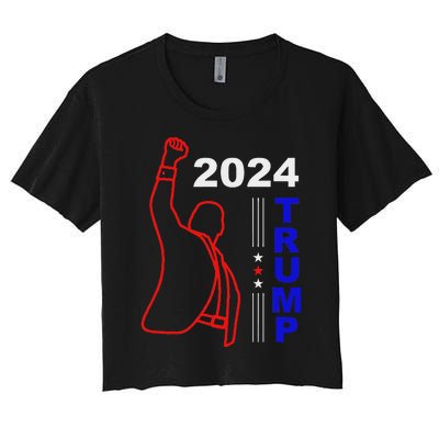 Survived Trump 2024 Election Women's Crop Top Tee