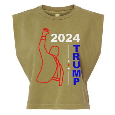 Survived Trump 2024 Election Garment-Dyed Women's Muscle Tee