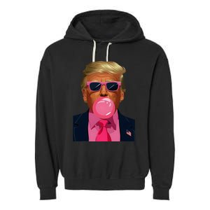 Sunglasses Trump 2024 Vote President Funny Garment-Dyed Fleece Hoodie