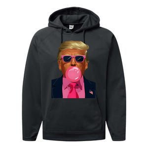 Sunglasses Trump 2024 Vote President Funny Performance Fleece Hoodie