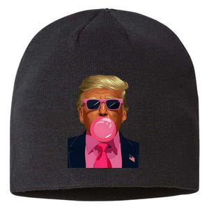 Sunglasses Trump 2024 Vote President Funny Sustainable Beanie