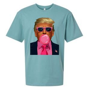 Sunglasses Trump 2024 Vote President Funny Sueded Cloud Jersey T-Shirt