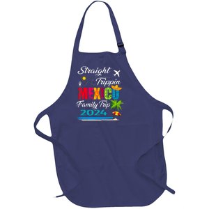 Straight Trippin 2024 Family Vacation Trip Mexico Matching Full-Length Apron With Pockets