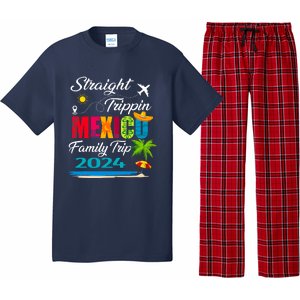 Straight Trippin 2024 Family Vacation Trip Mexico Matching Pajama Set