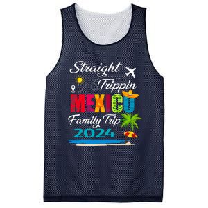 Straight Trippin 2024 Family Vacation Trip Mexico Matching Mesh Reversible Basketball Jersey Tank