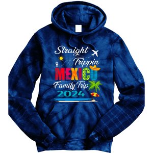 Straight Trippin 2024 Family Vacation Trip Mexico Matching Tie Dye Hoodie