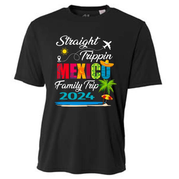 Straight Trippin 2024 Family Vacation Trip Mexico Matching Cooling Performance Crew T-Shirt