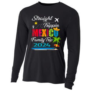 Straight Trippin 2024 Family Vacation Trip Mexico Matching Cooling Performance Long Sleeve Crew