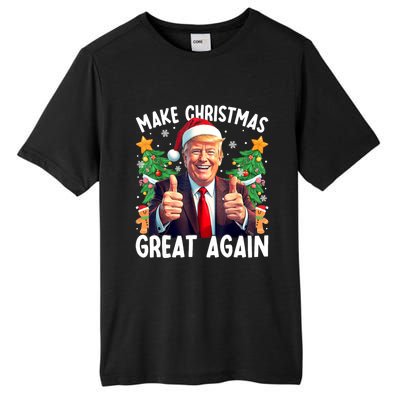 Santa Trump 2024 Usa Make Christmas Great Again Funny Trump Meaningful Gift Tall Fusion ChromaSoft Performance T-Shirt