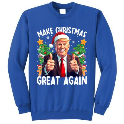 Santa Trump 2024 Usa Make Christmas Great Again Funny Trump Meaningful Gift Sweatshirt