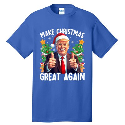 Santa Trump 2024 Usa Make Christmas Great Again Funny Trump Meaningful Gift Tall T-Shirt