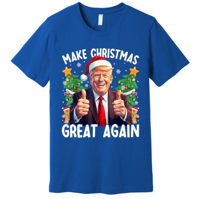 Santa Trump 2024 Usa Make Christmas Great Again Funny Trump Meaningful Gift Premium T-Shirt