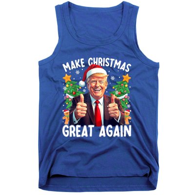 Santa Trump 2024 Usa Make Christmas Great Again Funny Trump Meaningful Gift Tank Top