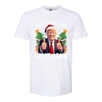 Santa Trump 2024 Usa Make Christmas Great Again Funny Trump Meaningful Gift Softstyle CVC T-Shirt