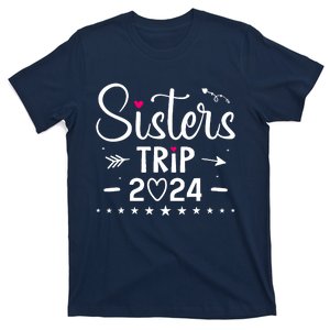 Sisters Trip 2024 Girl Road Trip 2024 Vacation Lovers T-Shirt